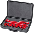 KNIPEX 98 99 11 S6 10 Piece 1,000V Insulated Socket Set 1/2 Metric Drive