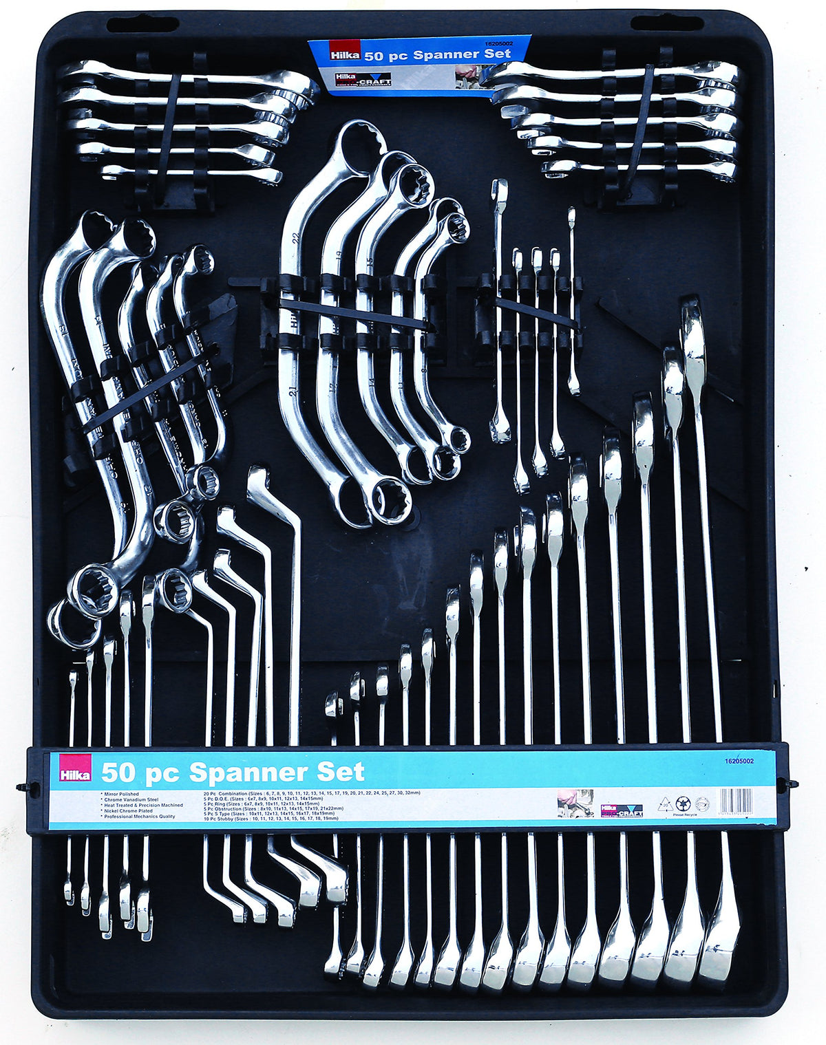 Hilka 16205002 Metric Spanner Set
