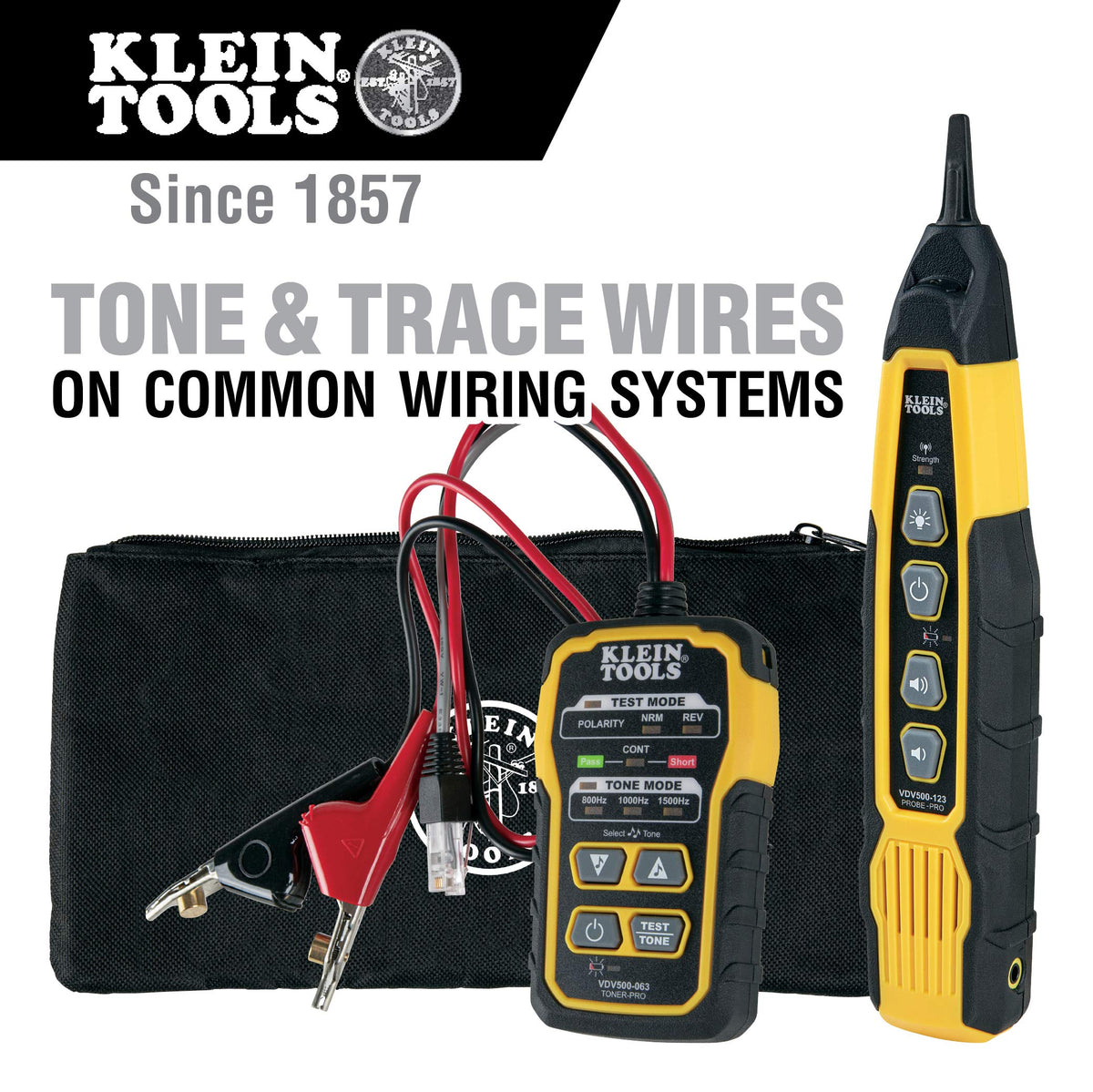 Klein Tools Data Cable Installation Tool Kit + Cable Tracer Kit